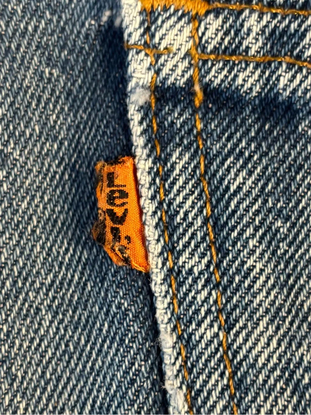 Vintage 70’s? Levi's Orange Tab 575 Blue Bell Bottom High Waist Jeans Mens 32x34
